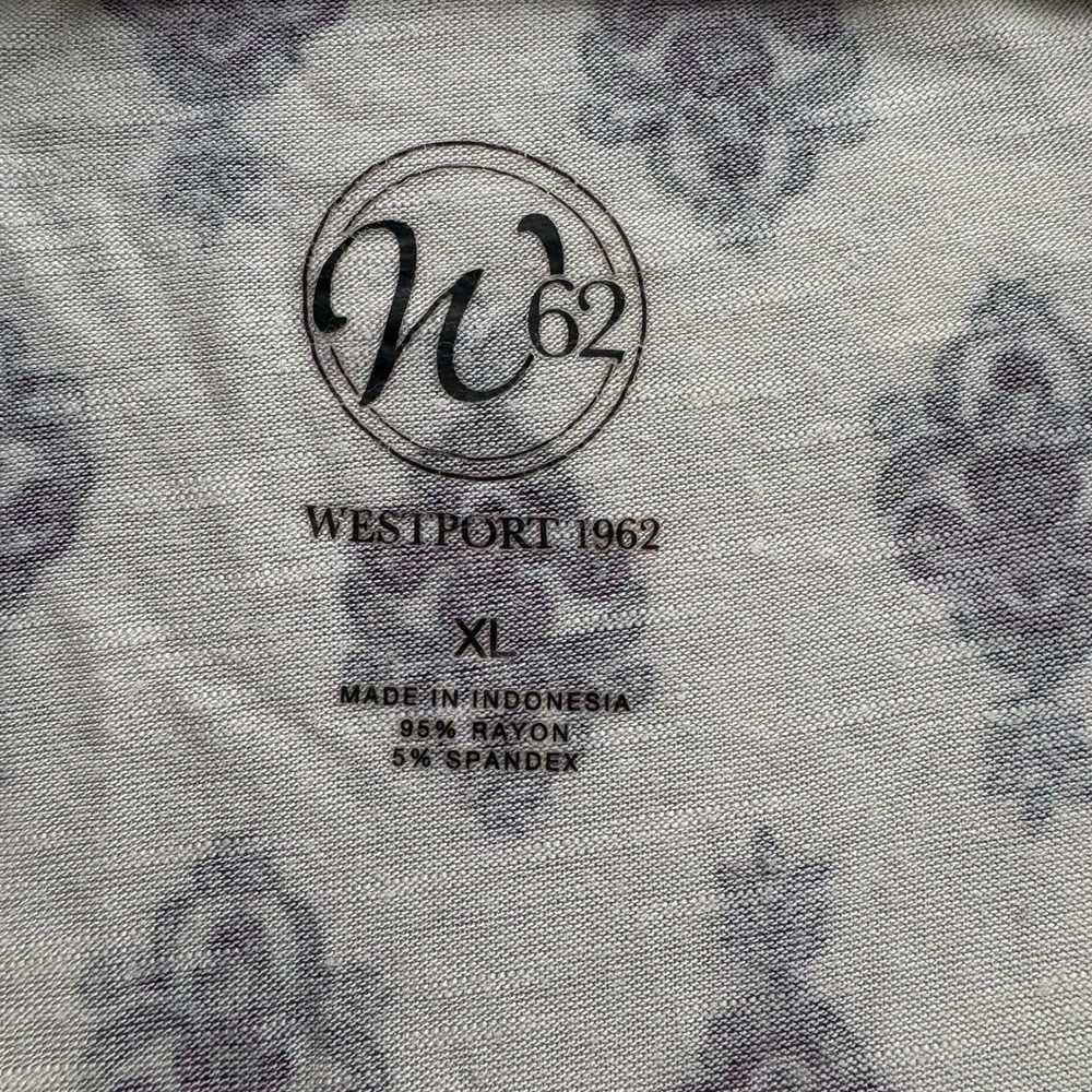 Westport Short Sleeve Top with Purple and White Paisley Design - Picture 2 of 7